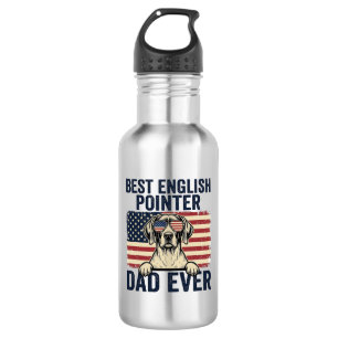 Bester English-Pointer-Vater überhaupt Patriotisch Edelstahlflasche