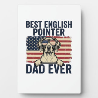 Bester English-Pointer-Vater überhaupt Patriotisch Fotoplatte