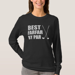 Bester Farfar By Par Schwedischer Opa Golfer Worts T-Shirt