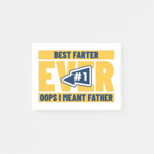 Bester Farter je Oops ich meinen Vater Post-it Klebezettel