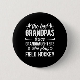 Bester Feldhockey-Opa Feldhockey-Spieler Groß Button