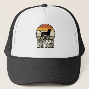Bester Fell-Vater Allerzeit Vintage Hund-Vater Shi Truckerkappe