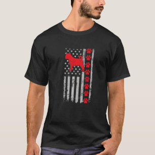 Bester Feuerwehrhund Puginese Mama Vater je US Fla T-Shirt