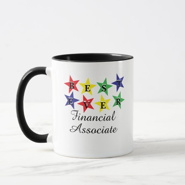 Bester Financial Associate Kaffeebecher aller Zeit Tasse (Links)