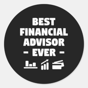 Bester Finanzberater je Finanzberater Runder Aufkleber