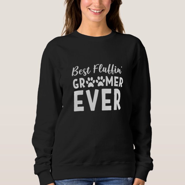 Bester Fluffin'-Tierpfleger-Assistent Sweatshirt (Vorderseite)