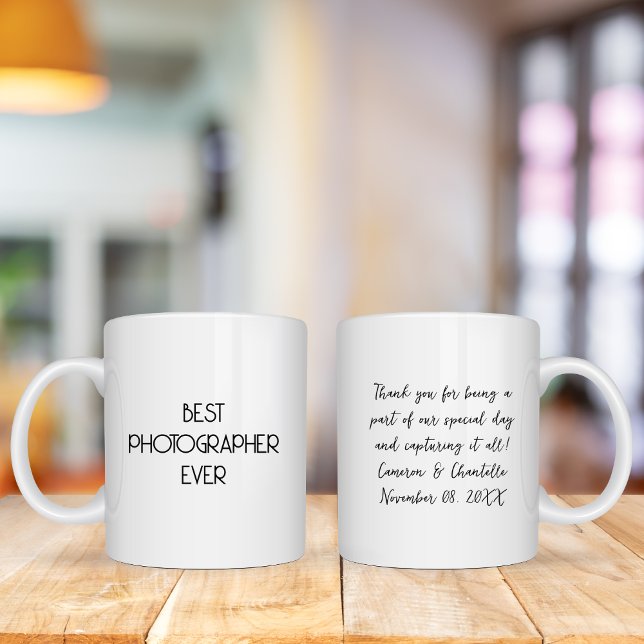 Bester Fotograf je Hochzeitskamera Fotograf Tasse (Von Creator hochgeladen)
