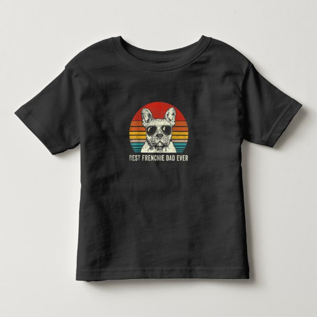 Bester französischer Vater Ever Funny French Bulld Kleinkind T-shirt (Vorderseite)