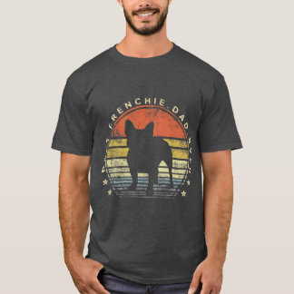 Bester französischer Vater je Daddy French Bulldog T-Shirt