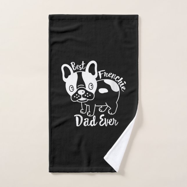 Bester französischer Vater je | French Bulldog Gif Handtuch (Handtuch)