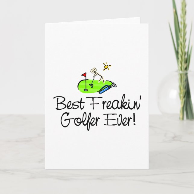 Bester Freakin Golfspieler überhaupt (1) Karte (Vorderseite)