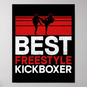 Bester Freestyle-Kickboxer - Material Arts Kickbox Poster