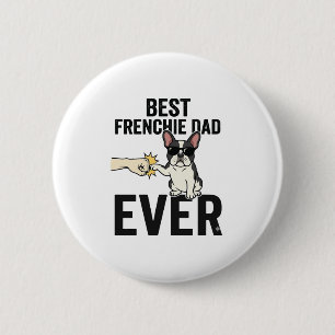 Bester Frenchie-Vater Allerzeit Lustiges Bulldogge Button