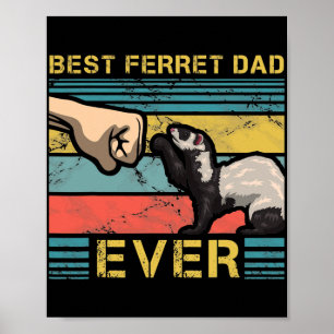 Bester Frettchen-Vater aller Zeiten - Geschenk zum Poster