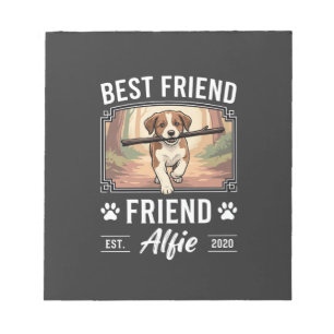 Bester Freund Alfie Hundeliebhaber Notizblock