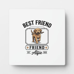 Bester Freund Alfie Vintage-Hundefreund-Design_1 Fotoplatte
