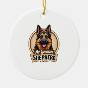 Bester Freund Aller Zeiten Mein Deutscher Schäferh Keramik Ornament