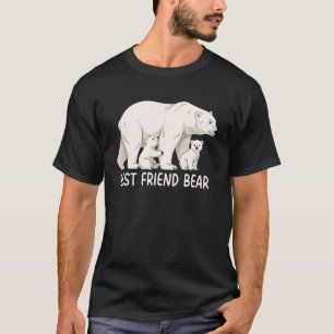 Bester Freund Bär mit zwei Jungen Eisbärenfamilie T-Shirt