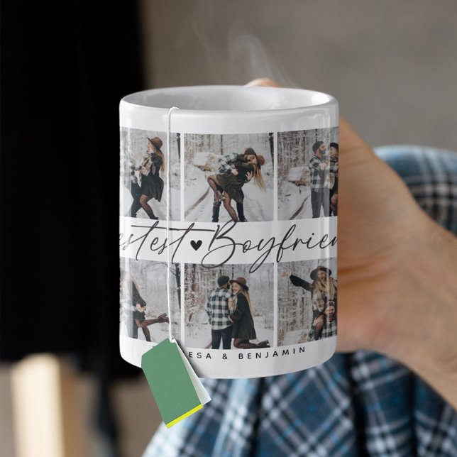 'Bester Freund' Couple Keepake Foto Collage Kaffeetasse (Von Creator hochgeladen)