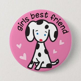 bester Freund der Mädchen Button