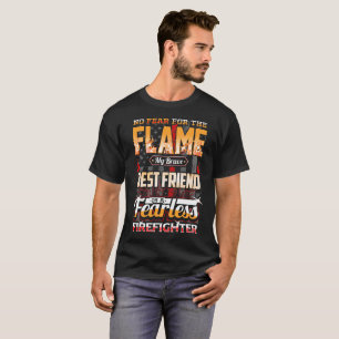 Bester Freund-Feuerwehrmann-amerikanische Flagge T-Shirt