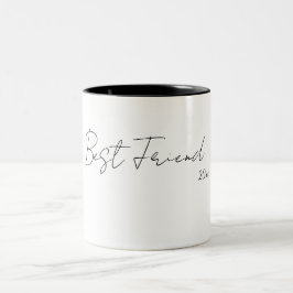 Bester Freund – Freundschaftstasse Zweifarbige Tasse