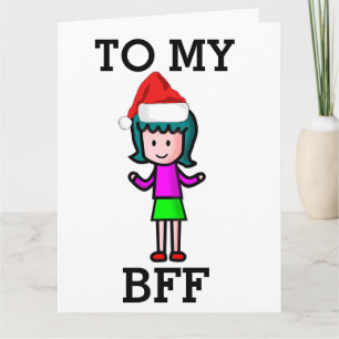 BESTER FREUND FÜR IMMER BFF WEIHNACHTSKARTE KARTE