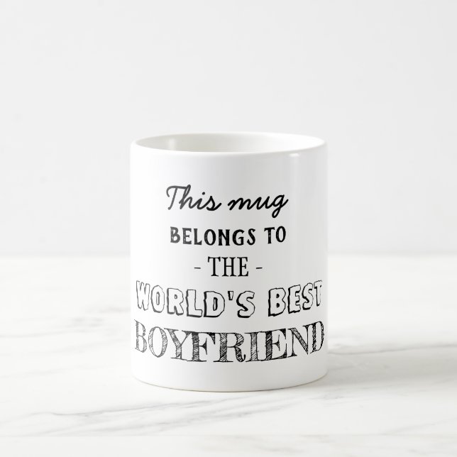 Bester Freund gehört hierher Kaffeetasse (Mittel)
