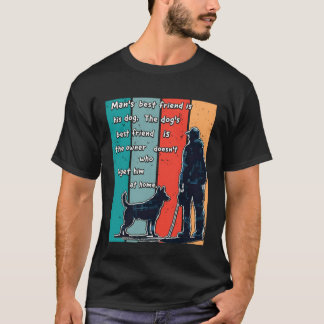 Bester Freund Hund, Katze oder Haustier Vintage T- T-Shirt