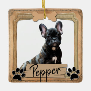 Bester Freund-HundeFoto Keramikornament