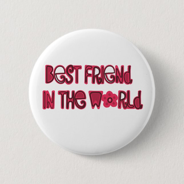 bester Freund in der Welt Button (Vorderseite)