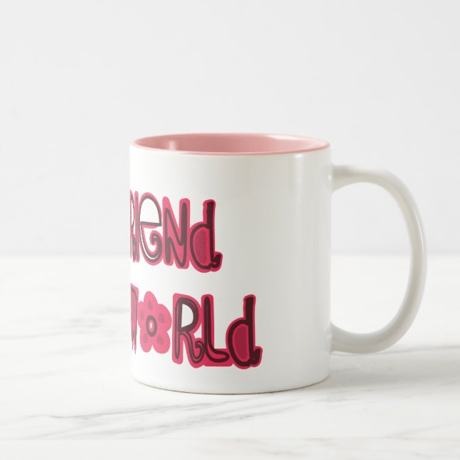 bester Freund in der Welt Zweifarbige Tasse (Rechts)