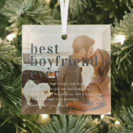 Bester Freund je | Angebot und Foto Ornament Aus Glas