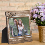 Bester Freund je individuelles Foto Rustikales Hol Fotoplatte<br><div class="desc">Ein einfaches und unvergessliches Geschenk für Ihren besten Freund!</div>