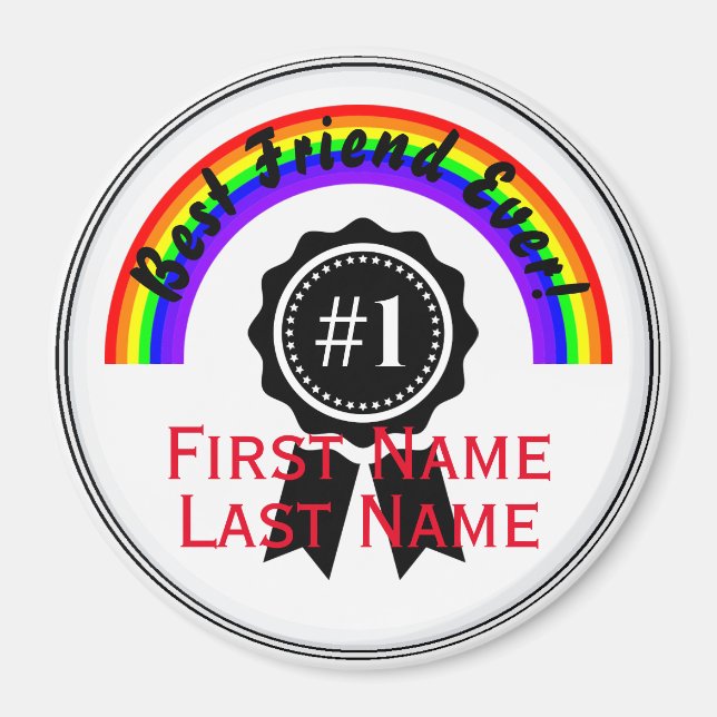 Bester Freund je Rainbow Magnet HAMbWG (Vorne)