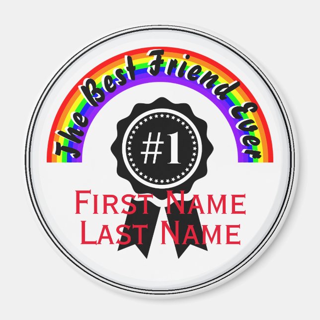 Bester Freund je Rainbow Magnet HAMbWG (Vorne)