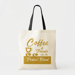 Bester Freund Kaffee Liebhaber Gold Tragetasche