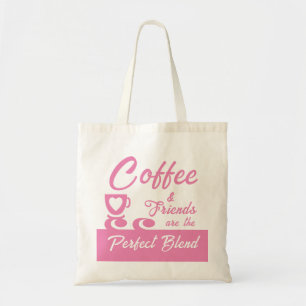 Bester Freund Kaffee Liebhaber Rosa Tragetasche