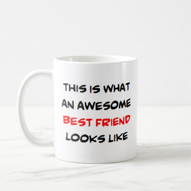 bester Freund, phantastisch Kaffeetasse (Links)