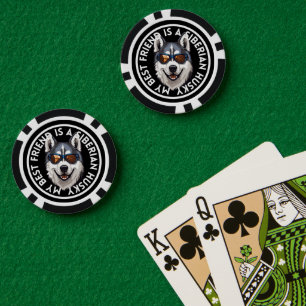 Bester Freund Siberian Husky Pokerchips