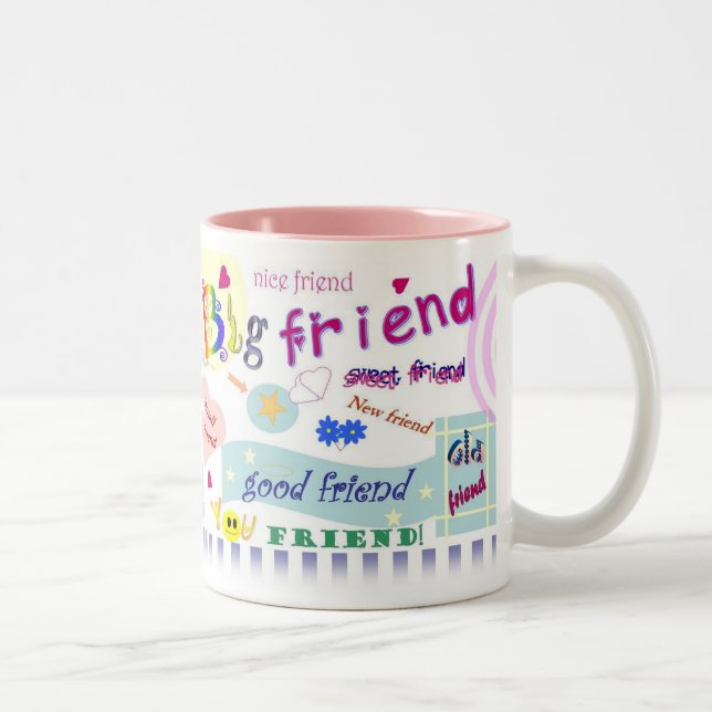 Bester Freund-Tasse Zweifarbige Tasse (Rechts)