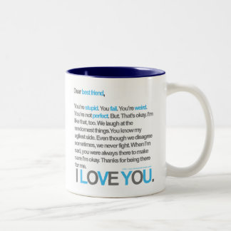 Bester Freund-Tasse Zweifarbige Tasse