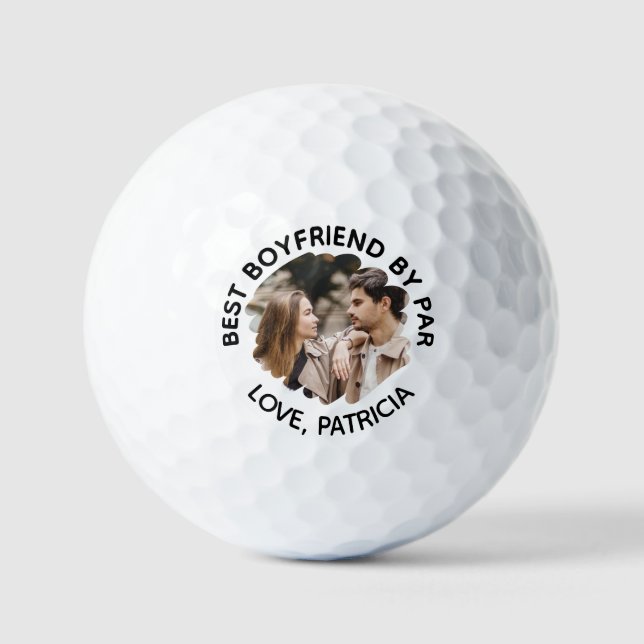 Bester Freund von Par mit benutzerdefiniertem Foto Golfball (Vorderseite)