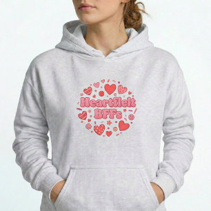 Bester Freund Whimsical Freundschaft Pullover Hood