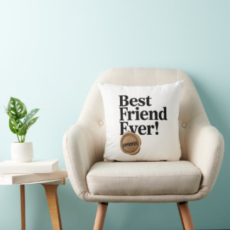 Bester Freund - Zugelassenes Textdesign Kissen