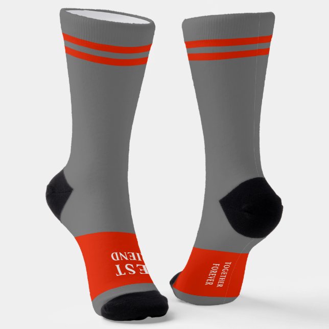 Bester Freund, zusammen für immer Socken (Gewinkelt)