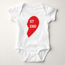 Bester Freund-zusammenpassender Hund und Baby Strampler
