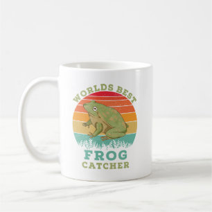 Bester Froschfänger der Welt, Retro Vintage Frosch Kaffeetasse