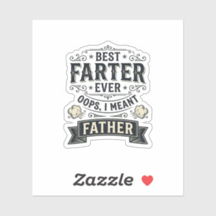 Bester Furzer Allerlustigster Vater Shirt Design_1 Aufkleber