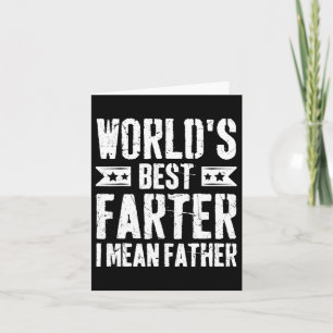 Bester Furzer der Welt, ich meine, Vater Lustiger  Karte